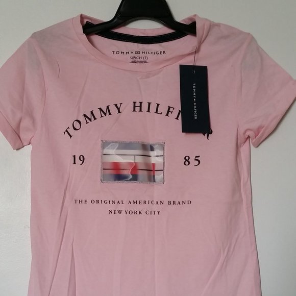 Girls Tommy Hilfiger NEW T-Shirt  size S(7) NEW - Picture 2 of 6